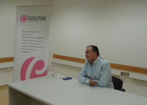 Iganacio Henares durante la entrevista con Chana Press./Chana Press.