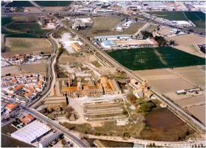 Imagen aérea del complejo de la Azucarera San Isidro en Bobadilla./Colegio Arquitectos Granada.