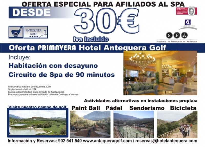 Oferta 1 del Hotel Antequera Golf