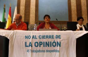 La asamblea de Córdoba en apoyo a La Opinión de Granada