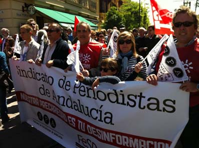 El SPA en el primero de mayo de Sevilla