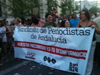 Participación del SPA en la concentración de ayer en Granada