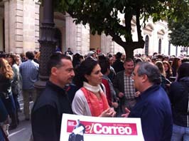 Protesta de hoy de El Correo de Andalucía